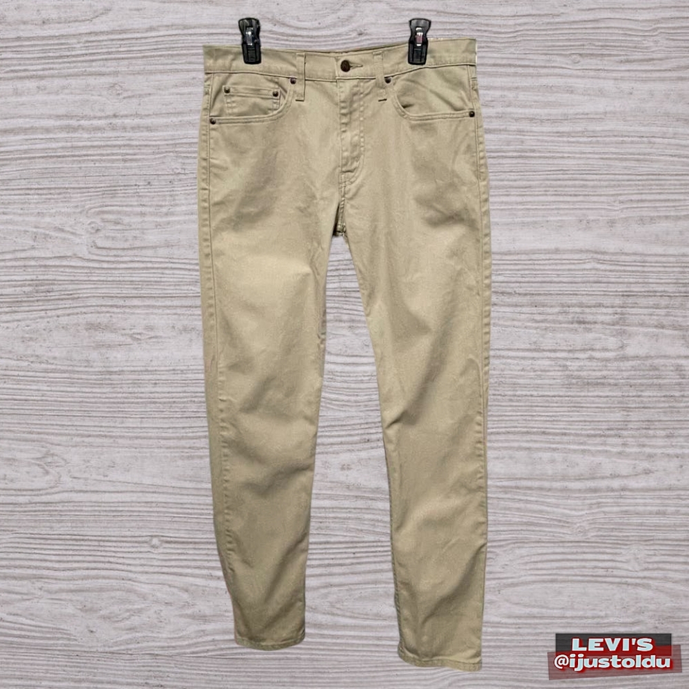 Levi's 502 Denim Jeans | Men's W32 - L34 | Beige, Slim Straight, Zip Fly - Picture 5 of 15